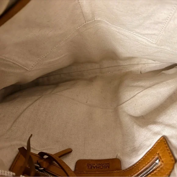 Michael Kors Tan Studded Hobo Bag - Picture 10 of 14